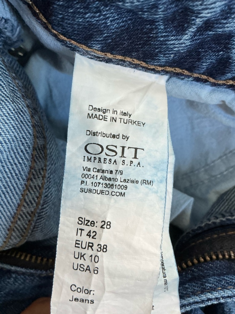 Vintage Crop Low Rise Deming Short - Picture 6 of 7